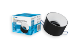 Ceiling lighting point fitting CASA cast round Fixted black